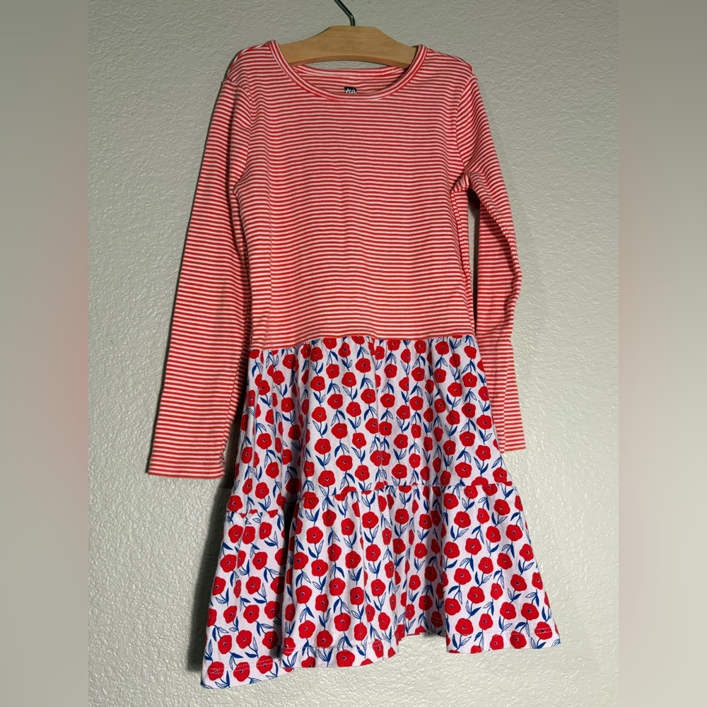 NWOT TEA Size 6 Poppy Striped Dress